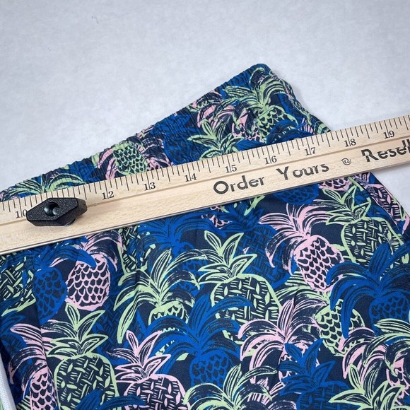 Island‎ Planet Swim Trunks Men's Size XL Blue Green Pink Pineapple Swimsuit - Picture 7 of 8